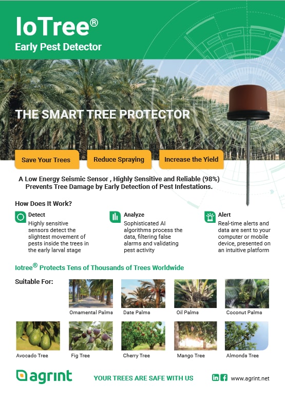 Agrint IoTree® — early pest detector product overview
